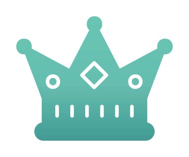 Taç. Web simgesi basit illüstrasyon tasarımı