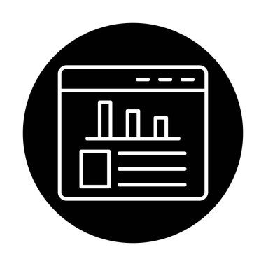 İstatistik simgesinin web vektör çizimi           