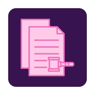 belgelerin vektör çizimi simgesi  