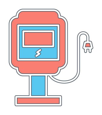 İstasyon simgesi tasarımı, vektör illüstrasyonu yükleniyor