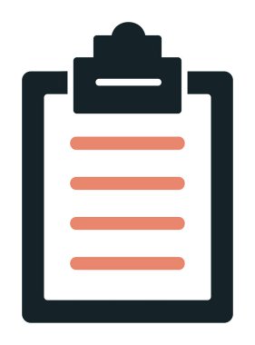  düz pano simgesi vektör çizimi 