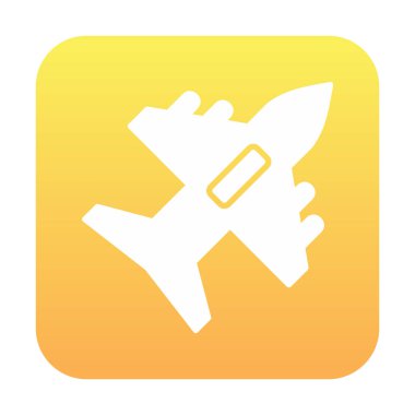 düzlem ikonu vektör illüstrasyonu