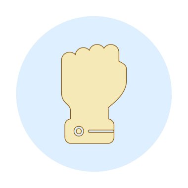 Yumruk simgesi basit vektör