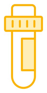 test tüpü modern simge vektör çizimi