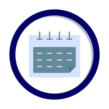 Takvim simgesi, vektör illüstrasyon tasarımı