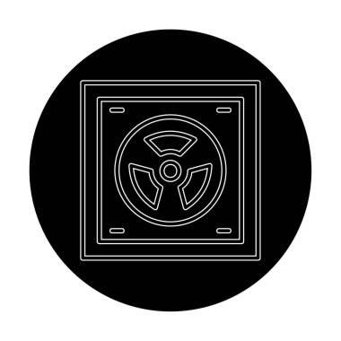 Radyoaktif simge, vektör illüstrasyonu