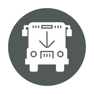 bus simgesi, vektör illüstrasyonu