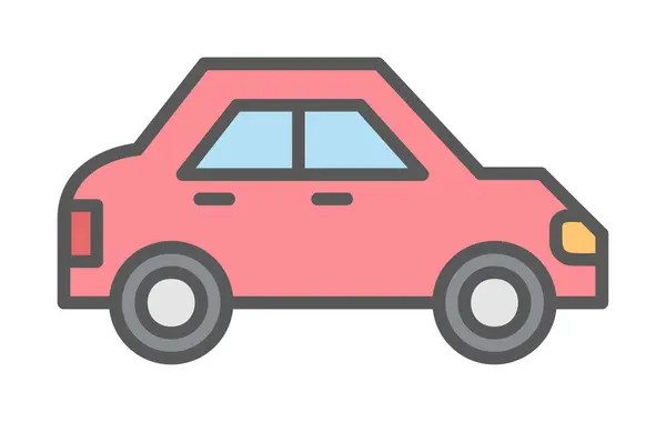 stock vector car flat icon. vector illustration 