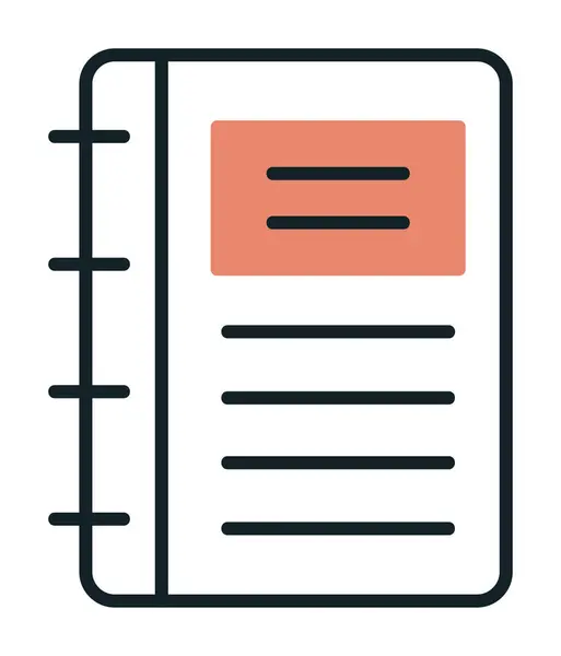 Not defteri web simge vektör çizim