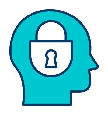 Güvenlik koruma ağı simgesi, vektör illüstrasyonu