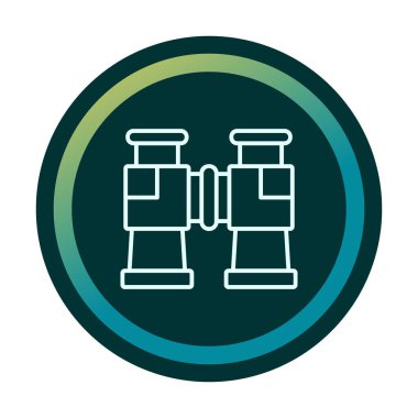 binoküler ikon vektör çizimi