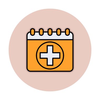 Takvim simgesi, vektör illüstrasyonu basit tasarım