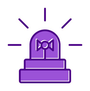 Siren simgesi, vektör çizimi 