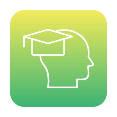 düz eğitim ikonu vektör illüstrasyon tasarımı