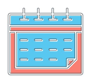 calendar icon, vector illustration design