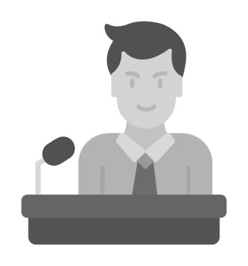 Konferans simgesi, vektör çizimi 