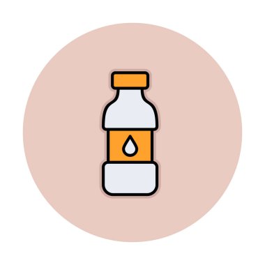 su şişesi simgesi, vektör illüstrasyonu    