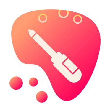 tornavida aracı izole edilmiş simge vektör çizimi