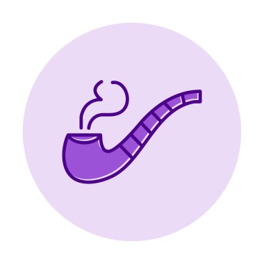 tütün tüttürme çubuğu simgesi, vektör illüstrasyonu