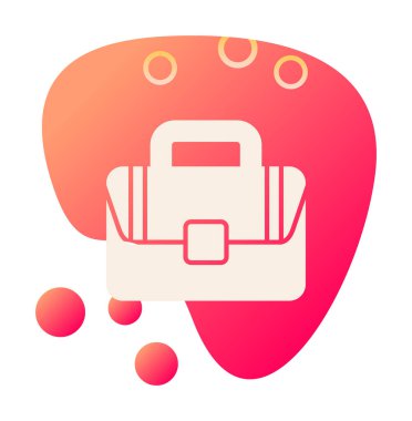 Çanta. Web simgesi basit illüstrasyon