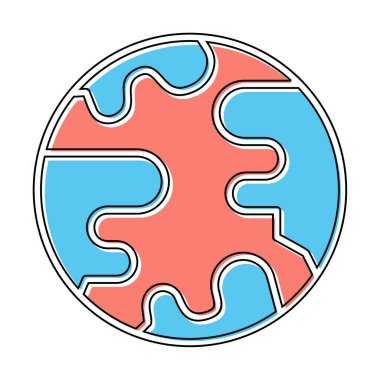 earth icon, vector illustration simple design