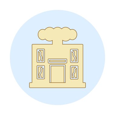 Savaş Yıkım konsepti vektör çizimi