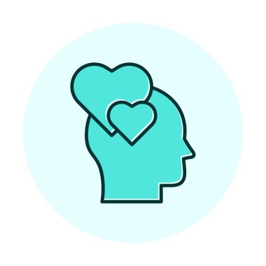 Aşık kişi ikon vektör illüstrasyonuName