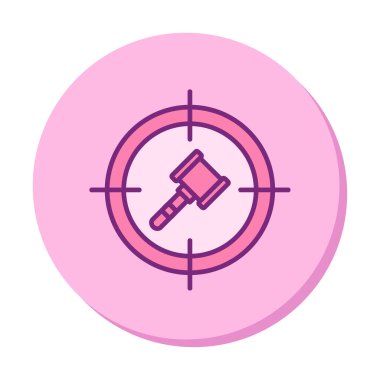 hedef simge, vektör illüstrasyonu basit tasarım