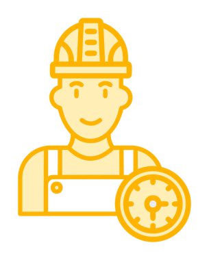 Çalışma Zamanı web simgesi vektör illüstrasyonu