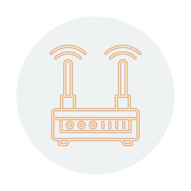  Wi-fi yönlendirici vektör illüstrasyonu