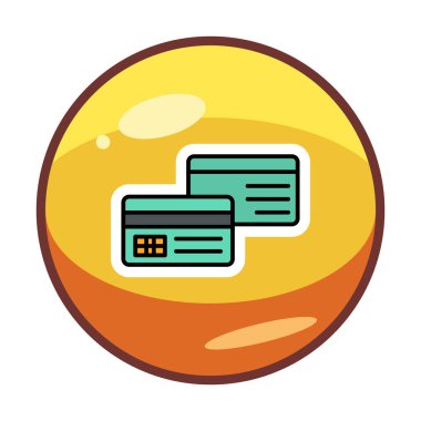 soyut düz kredi kartı resimleme  