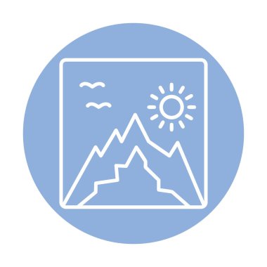 fotoğraf simgesi vektör illüstrasyonu