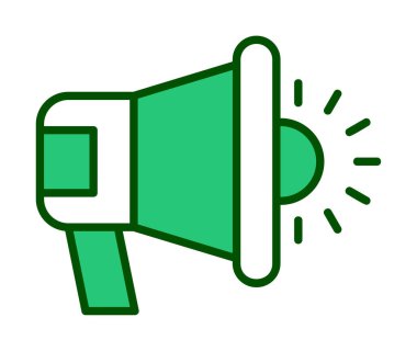 hoparlör, megafon simgesi. vektör çizim.  