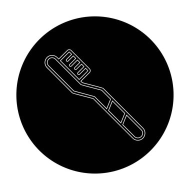 Basit diş fırçası vektör illüstrasyonu