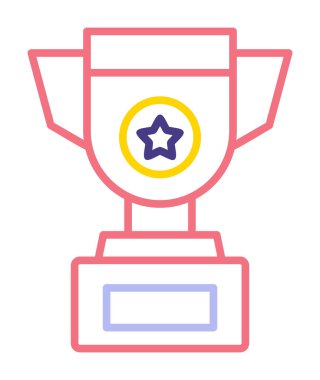 kupa simgesi, vektör çizimi