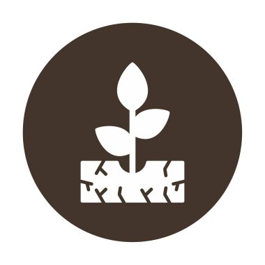 filizlenme simgesi, vektör illüstrasyonu  