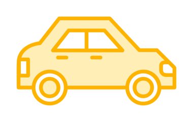 Araba düz simgesi. Vektör çizim 