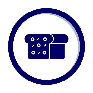 Gıda simgesi, Ekmek 'in vektör illüstrasyonu                    