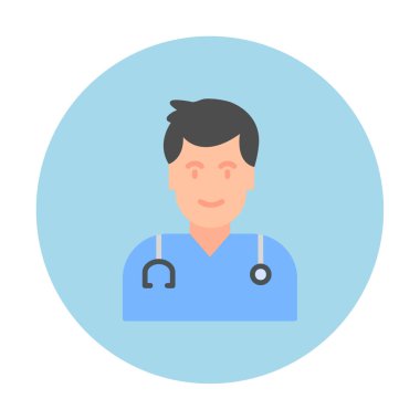 Doktor simgesinin vektör çizimi