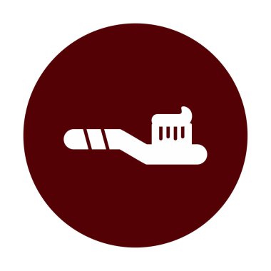 Basit diş fırçası vektör illüstrasyonu