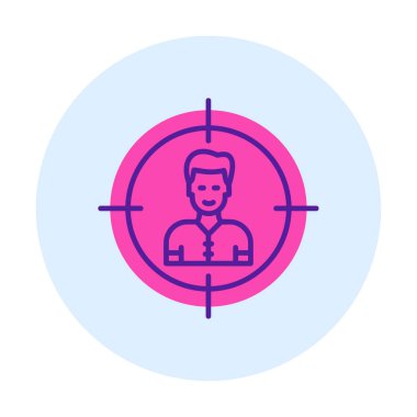 hedef simge, vektör illüstrasyonu basit tasarım