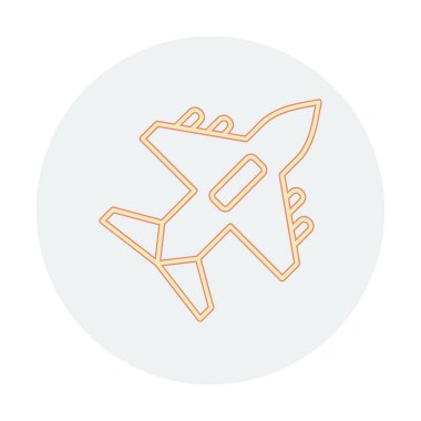 düzlem ikonu vektör illüstrasyonu