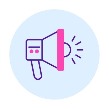 hoparlör, megafon simgesi. vektör çizim.  