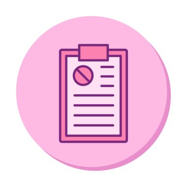 Basit Dilekçe simgesi, vektör illüstrasyonu