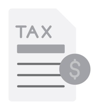 Vergi Ödeme simgesinin vektör çizimi