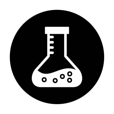 Matara ikonu. Laboratuvar ekipmanları. vektör illüstrasyonu.                     