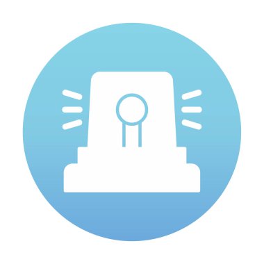 Siren simgesi, vektör çizimi 