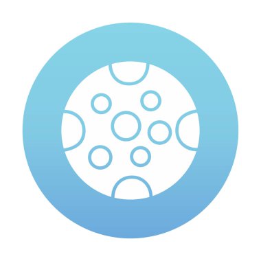 Dolunay düz ikonu. vektör illüstrasyonu 