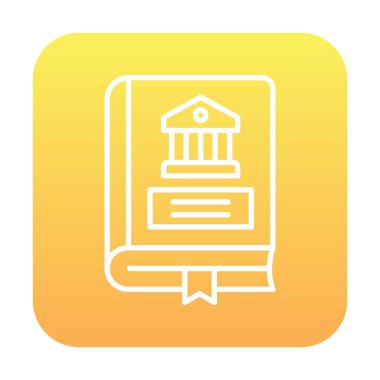 Tarih kitabı simgesinin vektör illüstrasyonu