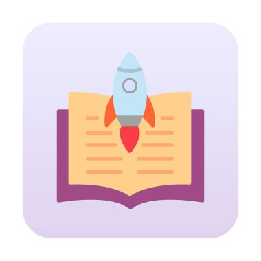 Bilim Kurgu kitabı vektör simgesi                       